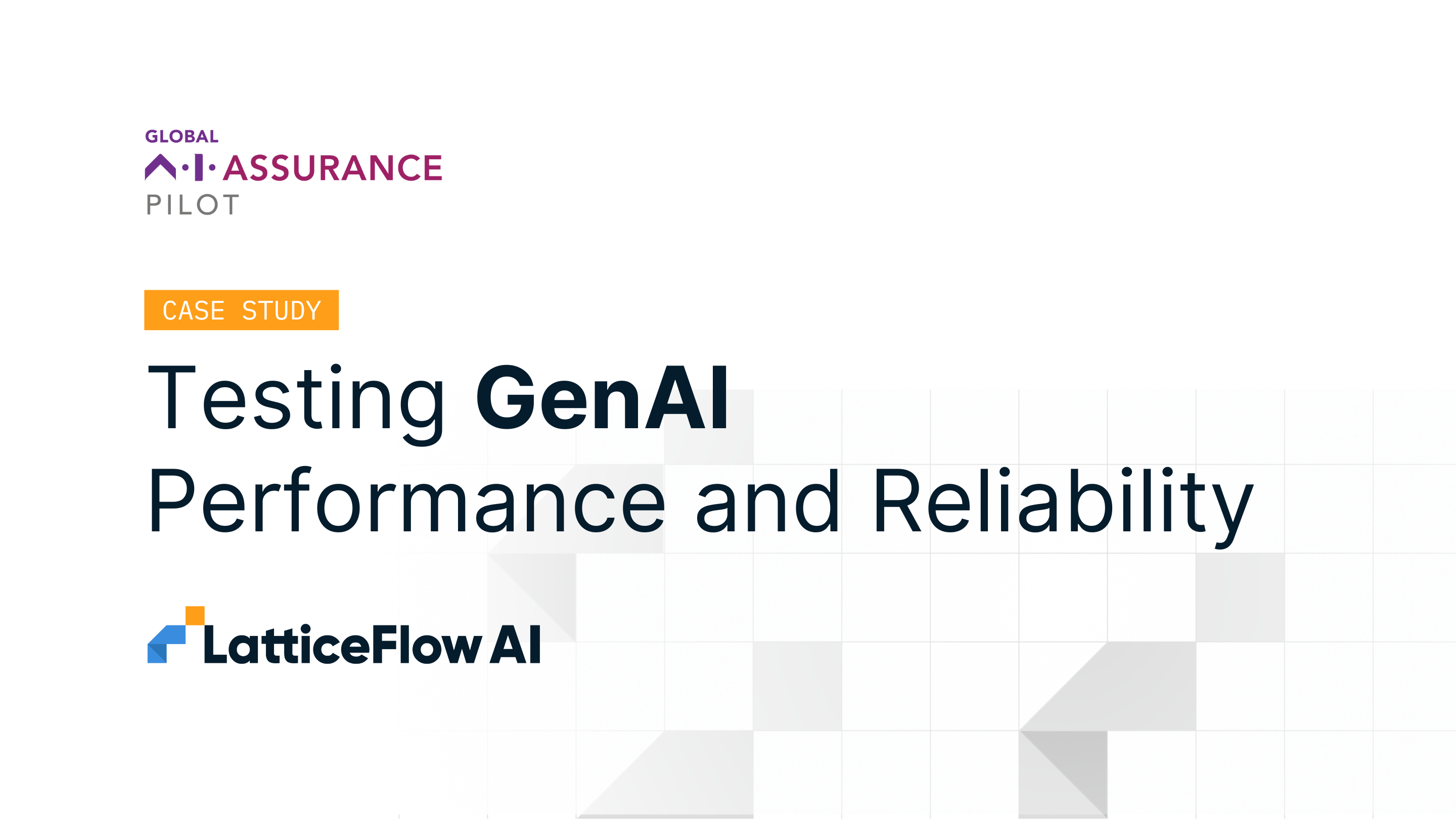 Testing GenAI Performance and Reliability